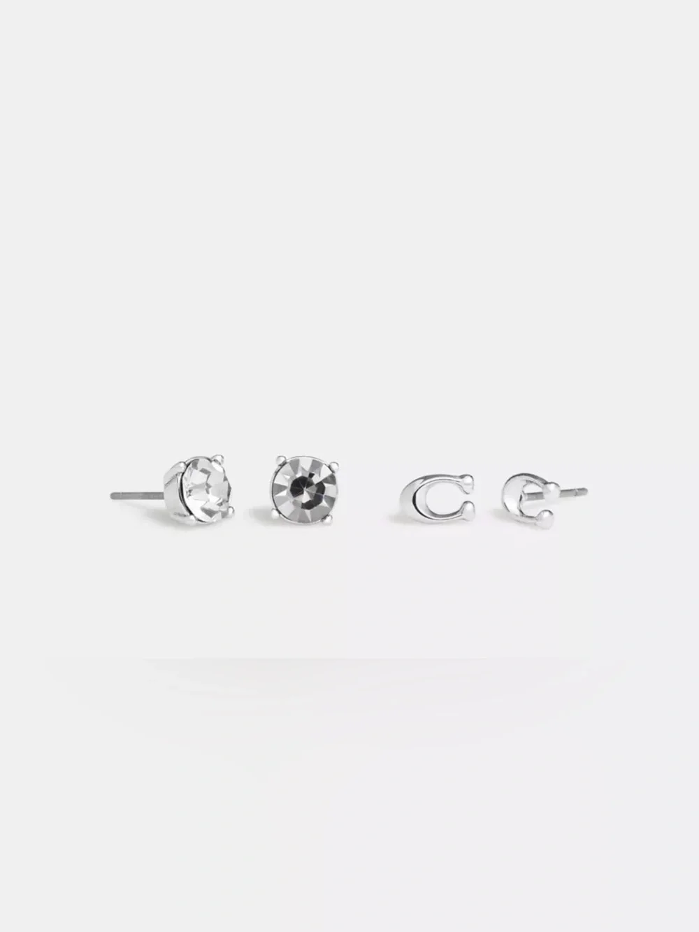 Coach Silver Earrings — Set of 2 Pair - Picture 2 of 4